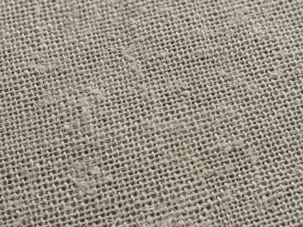 Raw linen fabric texture up close